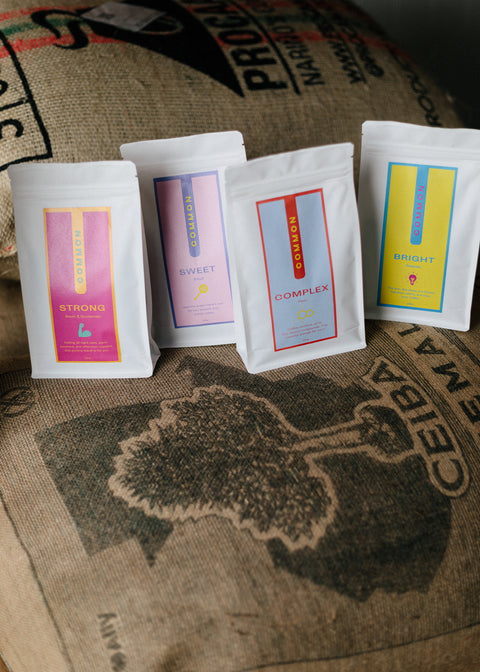 250g Coffee Tasting Pack – Strong, Sweet, Bright & Complex